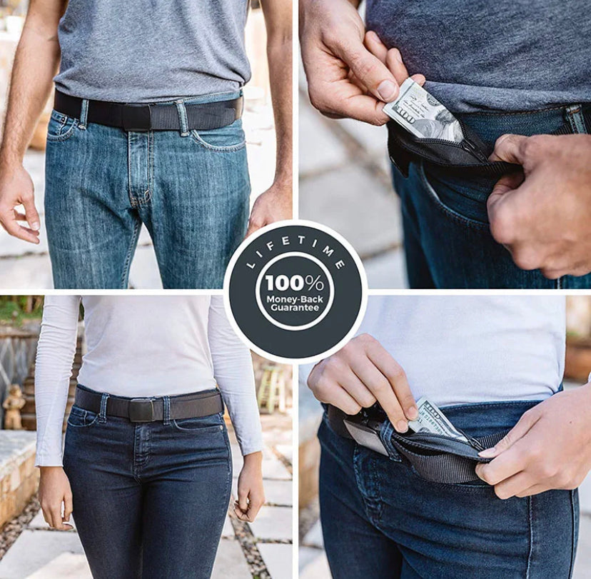 Ceinture diversion cachette secrète pour hommes et femmes