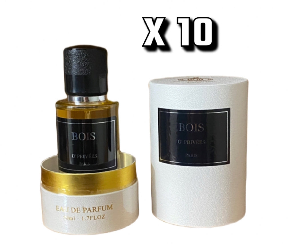 LOT X 10 PARFUMS COLLECTION PRIVÉE 50 ML BOIS,GRIS,ROUGE BACCARAT…