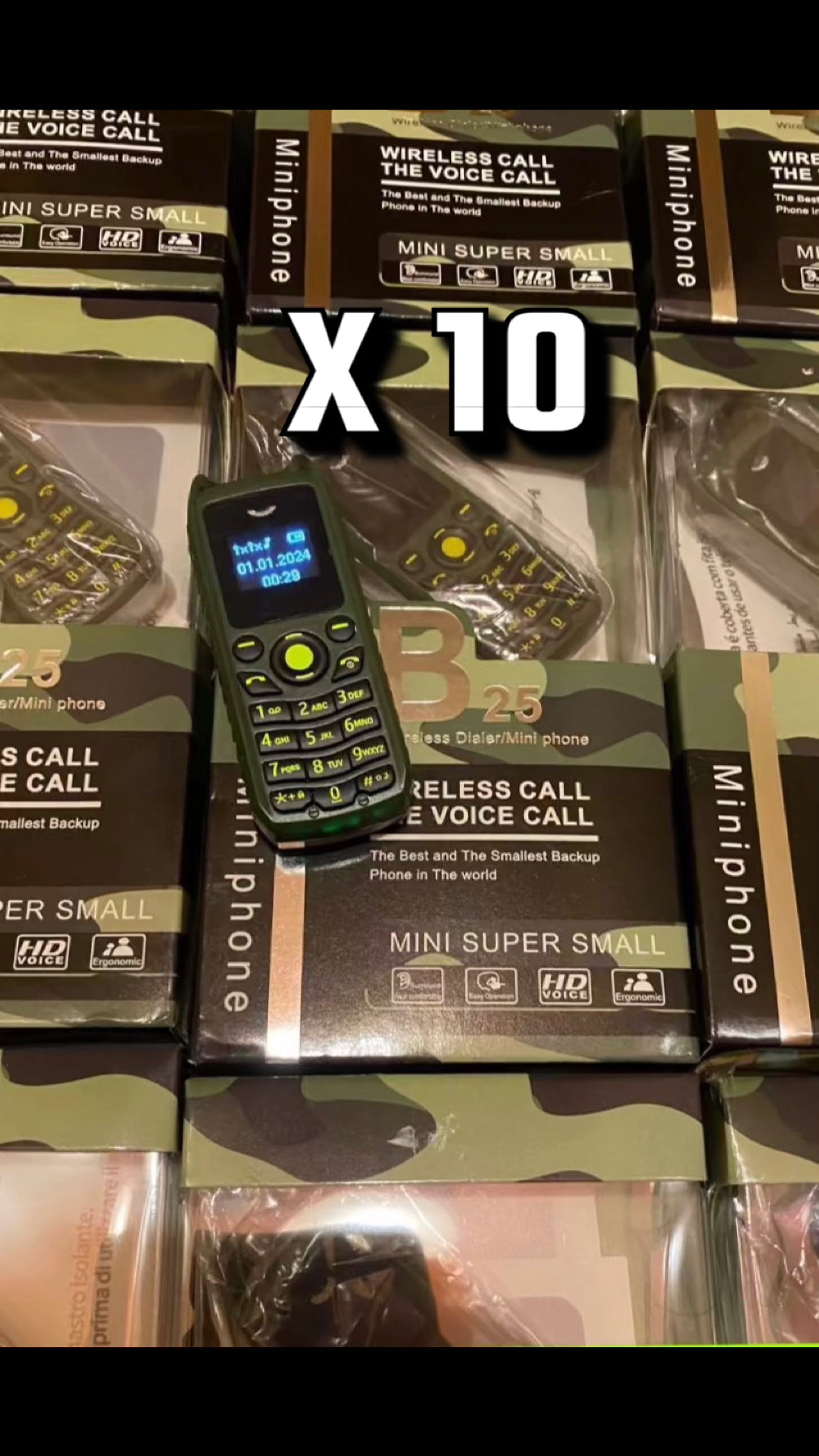 LOT X 10 MINI TÉLÉPHONES DÉBLOQUÉS DOUBLE SIM