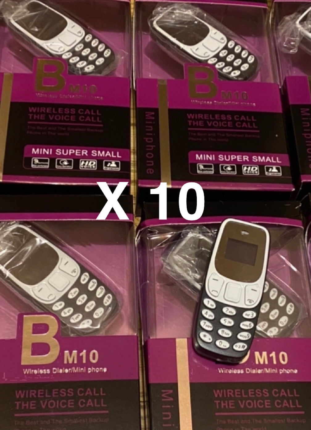 LOT X 10 MINI TÉLÉPHONES PORTABLES DOUBLE SIM